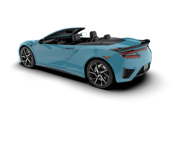 modern mavi spor araba