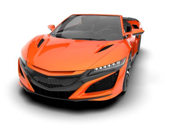 turuncu süper spor araba