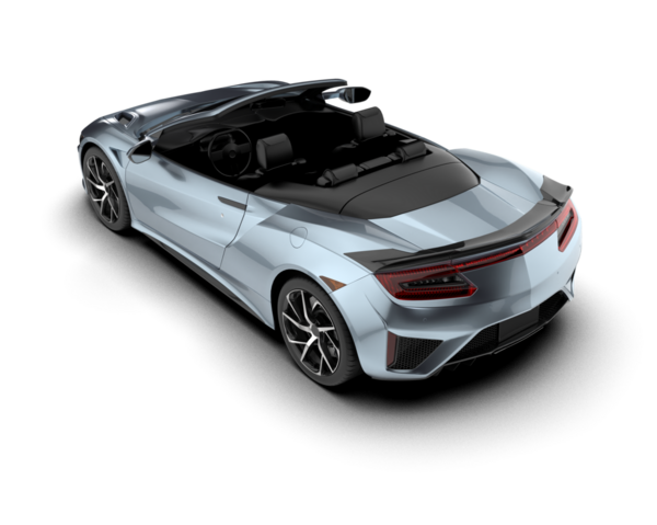 Arka planda modern bir araba. 3 Boyutlu Hazırlama