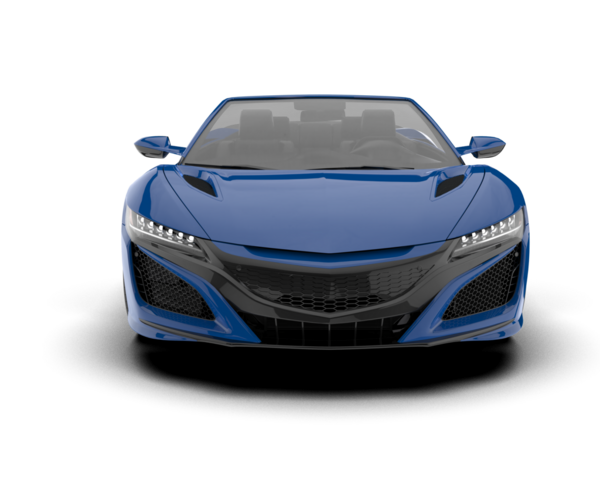 gerçekçi mavi modern araba.