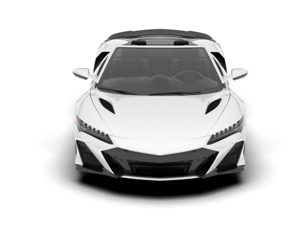 beyaz arka planda modern araba