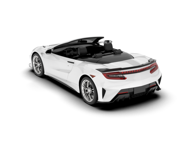 beyaz arka planda modern araba