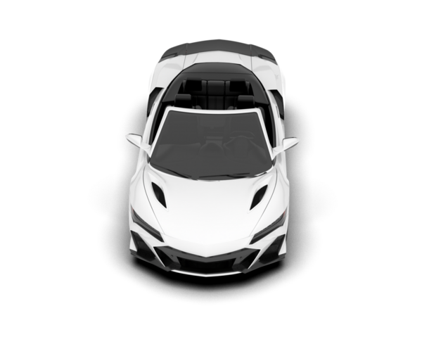 süper araba beyaz arkaplanda izole edildi