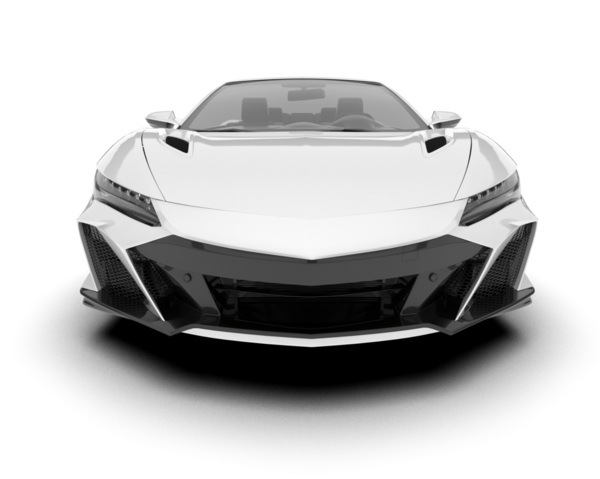 Modern spor araba - lüks araba - üst görünüm