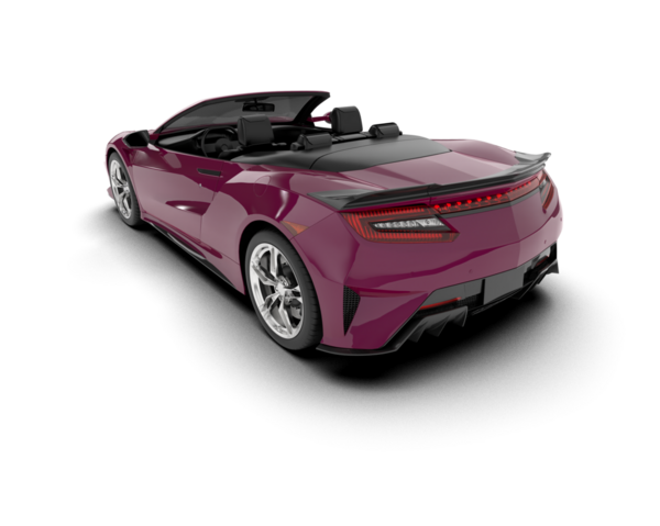 modern spor araba beyaz arka planda izole