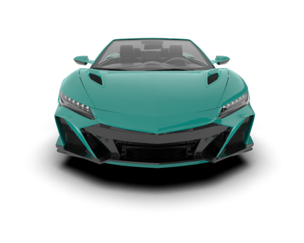 araba beyaz arkaplanda izole edildi