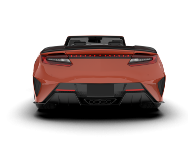 Beyaz arka plan üzerinde izole kırmızı modern otomobil