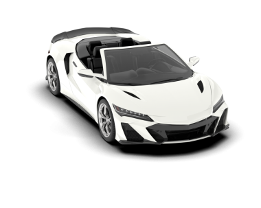 Gerçekçi beyaz spor arabanın vektör çizimi