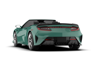 Gerçekçi yeşil araba. vektör illüstrasyonu