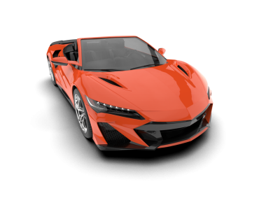 modern araba beyaz arka planda izole edildi. 3 boyutlu görüntüleme