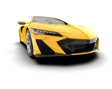 modern lüks araba arka planda izole.