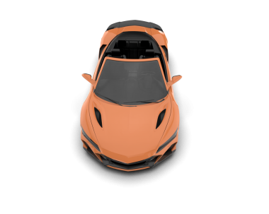 turuncu modern araba 3 boyutlu resimleme