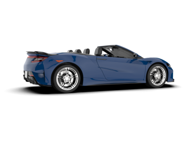 Siyah arka manzaralı modern mavi spor araba. 3d oluşturma