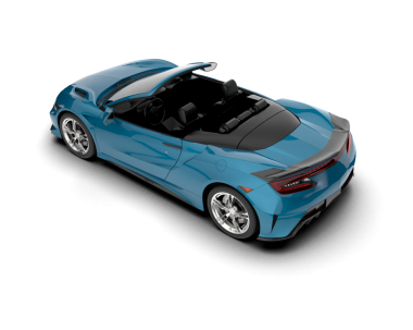 Modern mavi araba beyaz arka planda izole edilmiş. 3d illüstrasyon