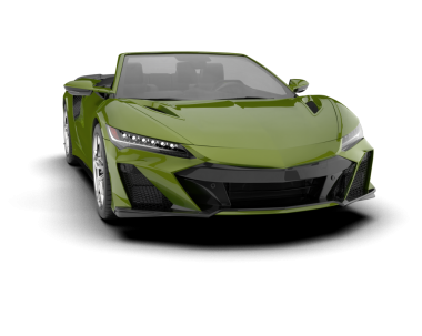 modern yeşil spor araba - ön manzara