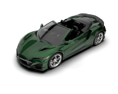 yeşil modern araba beyaz arka planda izole edilmiş.