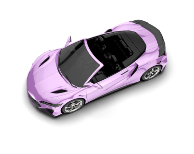 Beyaz stüdyo arka planında izole edilmiş elektrikli bir arabanın 3 boyutlu görüntüsü