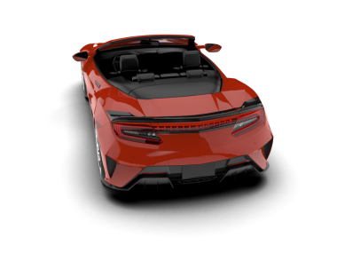 Beyaz zemin üzerinde izole edilmiş jenerik bir arabanın 3 boyutlu canlandırması