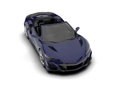 Stüdyo ortamında daha az genel bir konsept arabanın 3 boyutlu çizimi