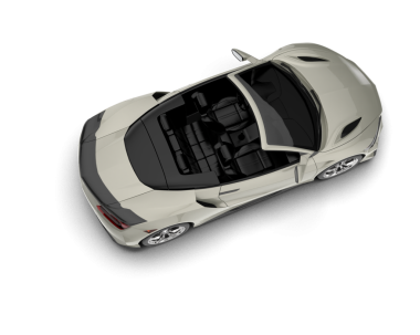 Modern lüks araba beyaz arka planda izole edilmiş.