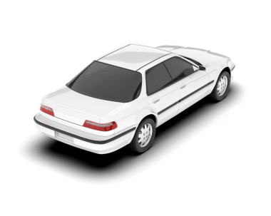 Siyah arka planda beyaz, modern bir araba. 3d oluşturma