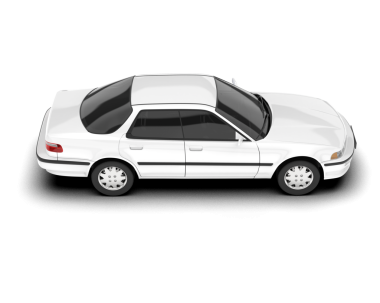 Araba beyaz zemin üzerine