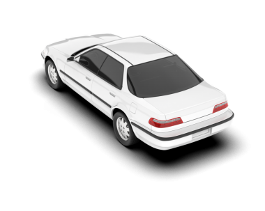 Beyaz arkaplanda beyaz araba vektör illüstrasyonu.