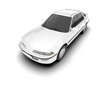 beyaz modern araba beyaz üzerine izole