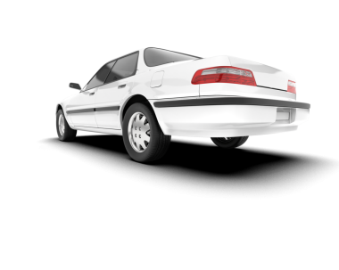 araba beyazda izole edildi