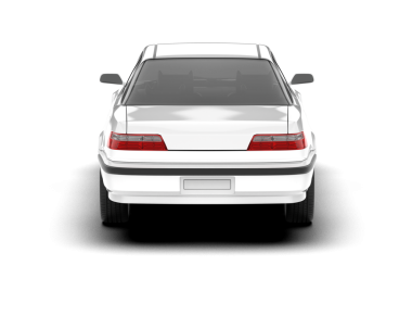 Beyaz arkaplandaki araba