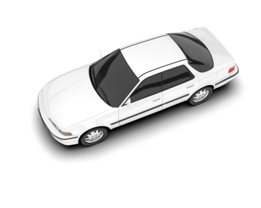 Araba vektör simgesi. Gerçekçi vektör logosu. Beyaz arka planda. izole biçim illüstrasyonu