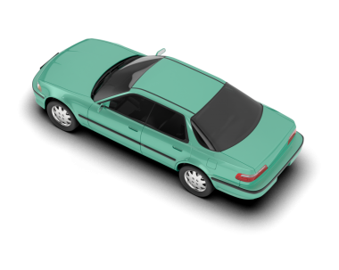 beyaz arka planda modern araba