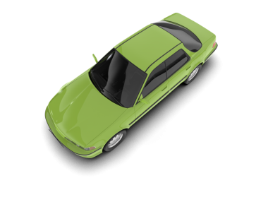 beyaz arkaplanda izole edilmiş araba 3 boyutlu görüntüleme