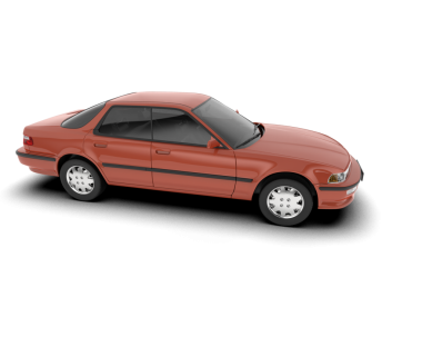 kırmızı modern araba beyaz arka planda izole edildi. 3 boyutlu görüntüleme