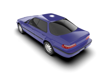 Araba beyaz arka planda izole edilmiş. 3d oluşturma.