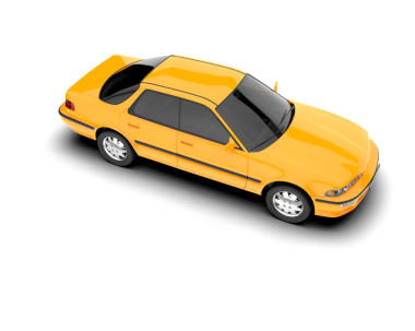 Araba beyaz arka planda izole edilmiş. 3d oluşturma.