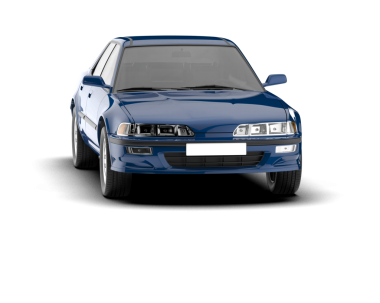 araba beyaz arkaplanda izole edildi