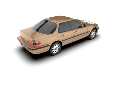 beyaz arka planda araba sedanı