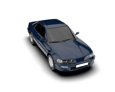 Koyu arkaplanda bir araba, 3 boyutlu görüntüleme