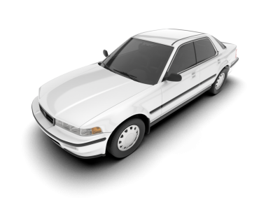 Beyaz arka planda bir araba. gerçekçi vektör illüstrasyonu