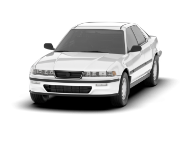 Beyaz araba arka planda izole edildi