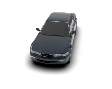 araba beyaz arkaplanda izole edildi