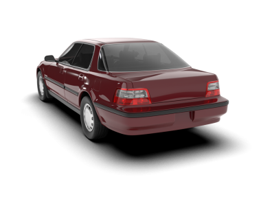 Kırmızı araba. vektör illüstrasyonu