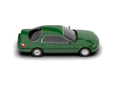 yeşil araba simgesi, çizgi film tarzı