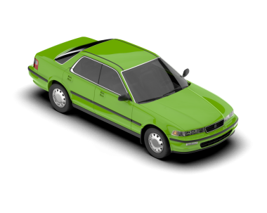 modern araba beyaz üzerine izole