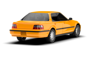 Araç sedanı beyaz arkaplan vektör çiziminde izole edildi