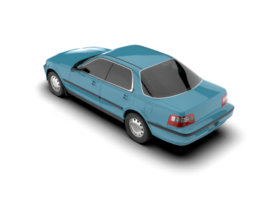 Beyaz arkaplandaki araba