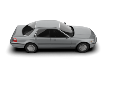 Beyaz bir arabanın 3 boyutlu görüntüsü