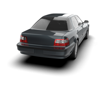 Siyah arkaplanda bir araba.