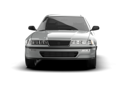 modern araba beyaz arkaplanda izole edildi